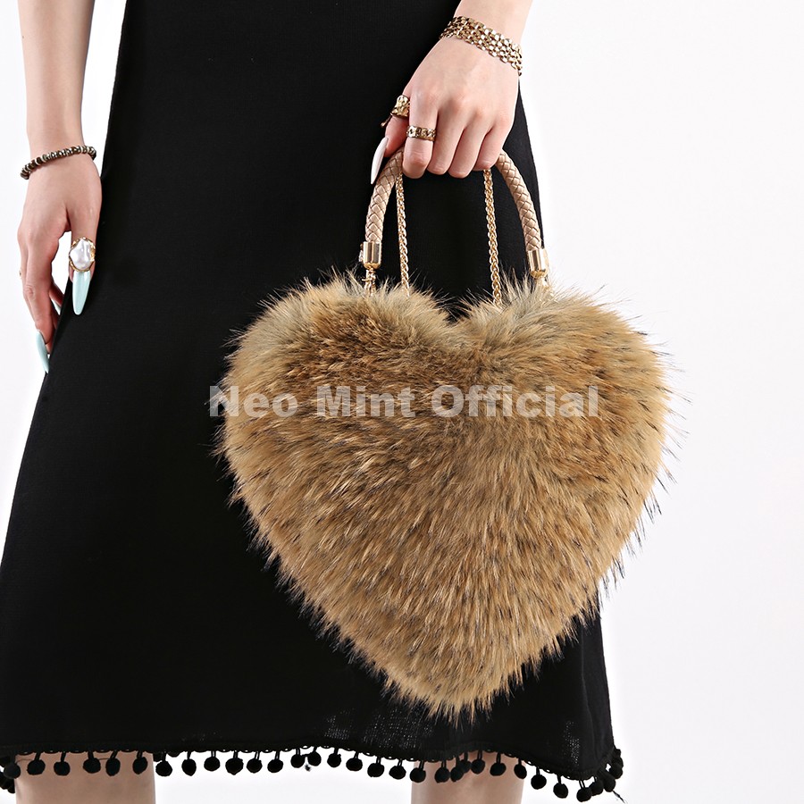 Neo Mint Luxury Faux Raccoon F - Women Bags Ru 评论和价格