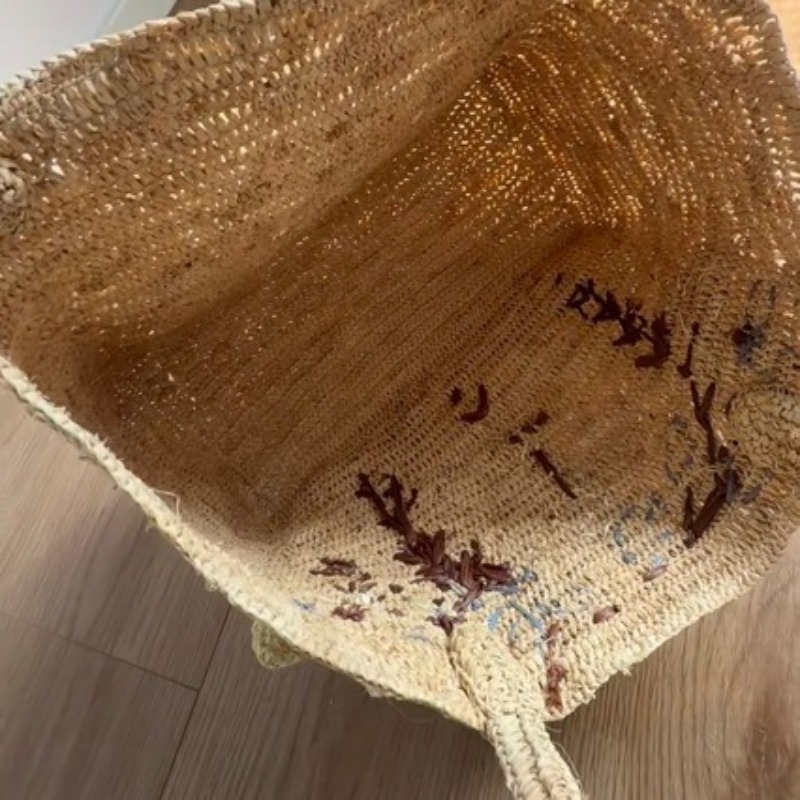 New Handmade Raffia 3d Rose Ha - Women'S Raffia Bags 评论和价格