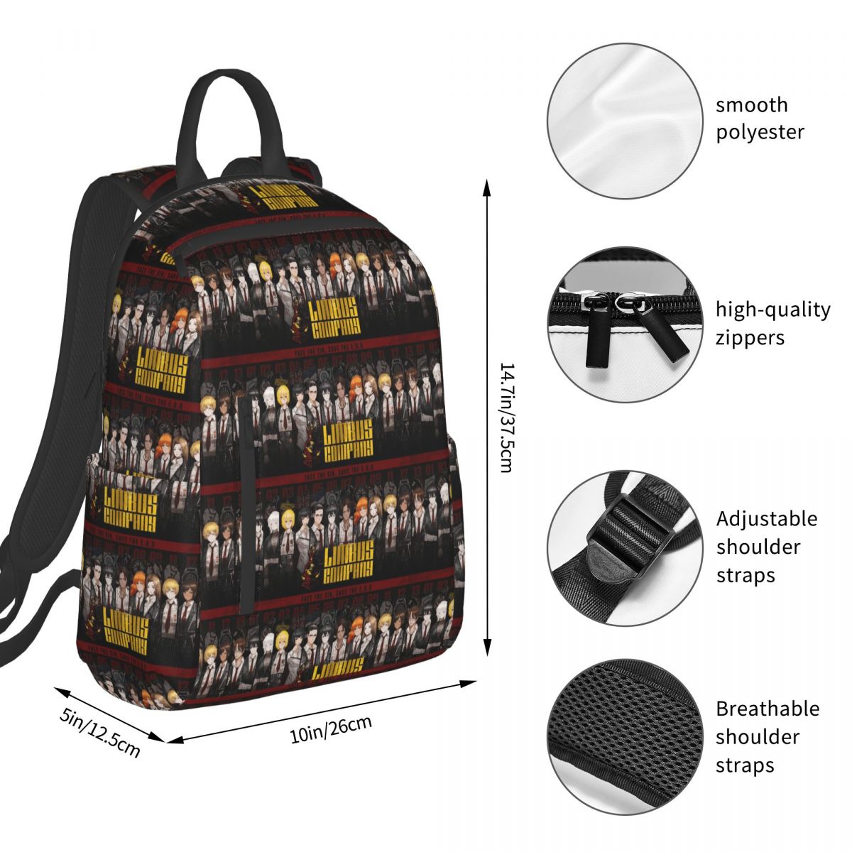 Limbus Company Backpack Studen - Women Bags Company 评论和价格