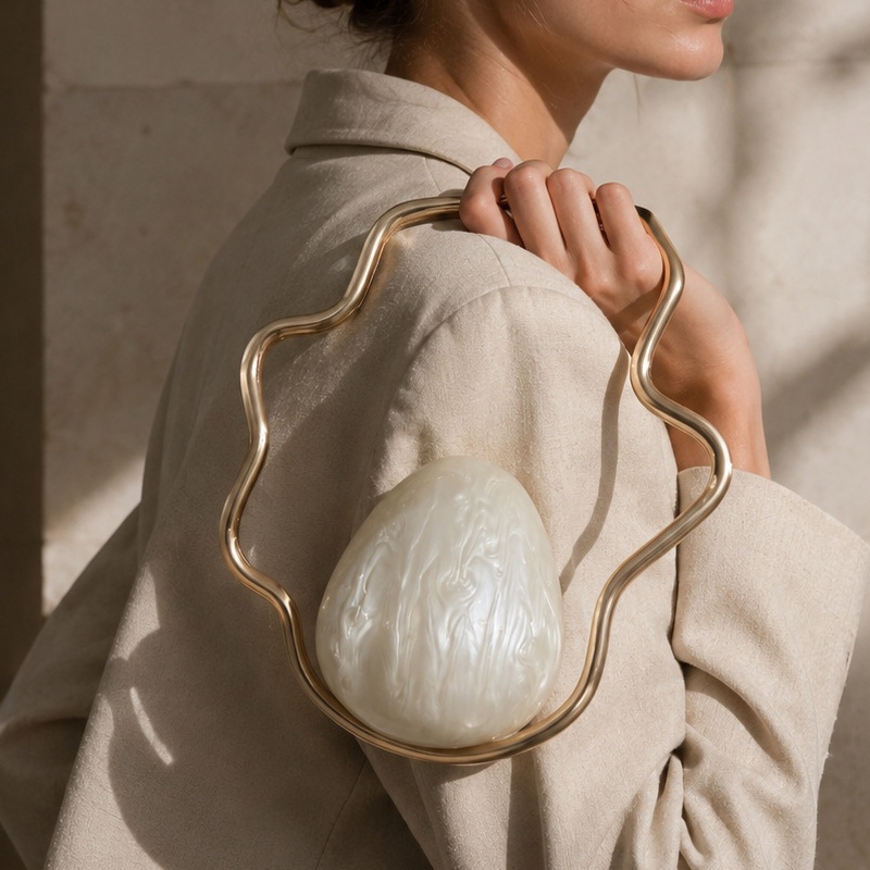 Women mini Acrylic Egg Bag Cut - Women Bags On Sale 评论和价格