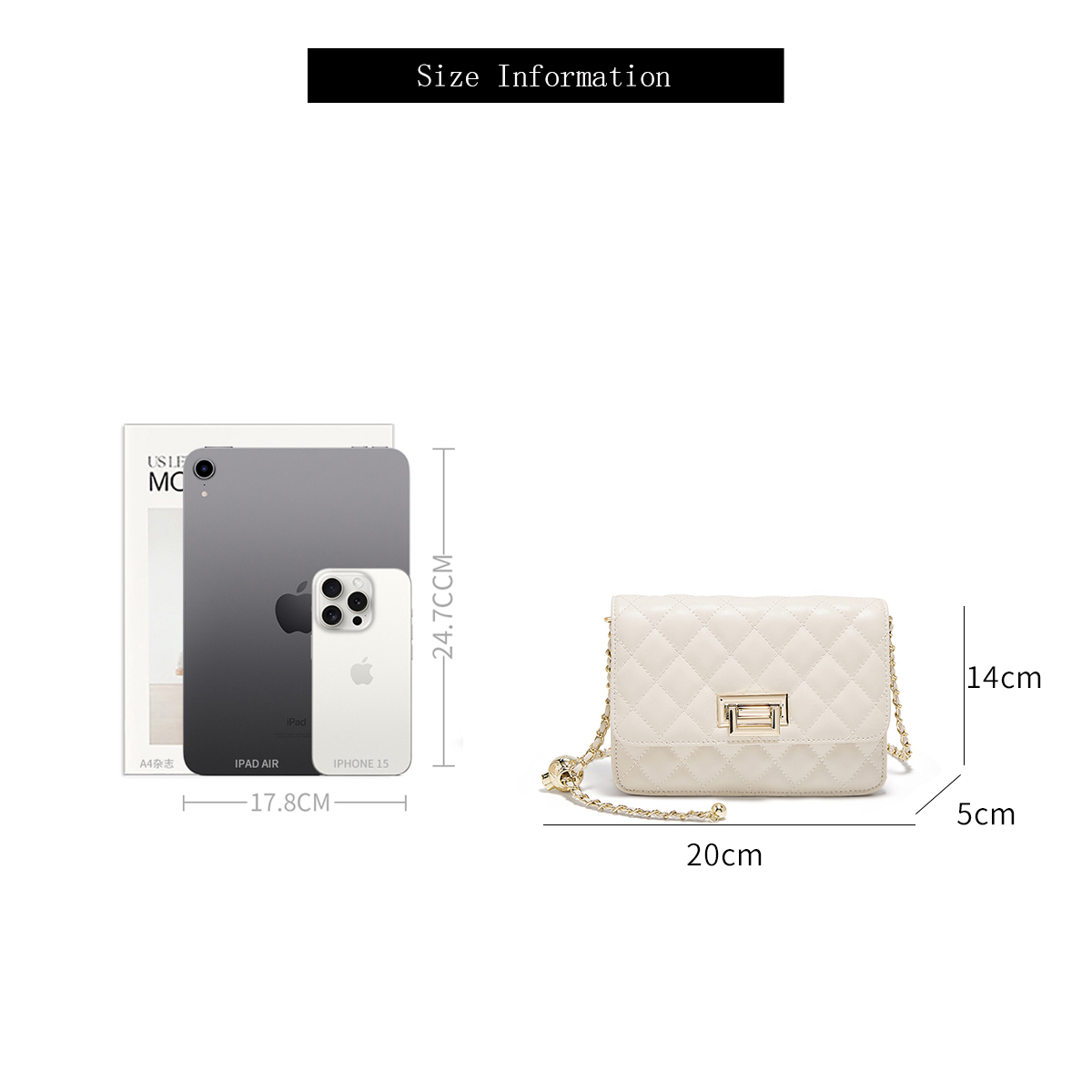 FOXER 2026 Women White Quilted - Women Bags 2026 Trends 评论和价格