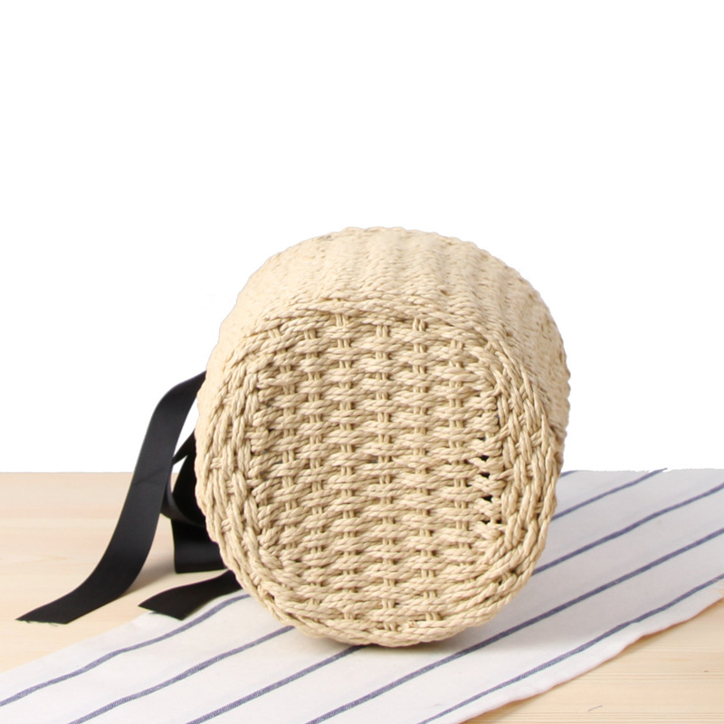 Hand-made Bucket Straw Bag Top - Women'S Raffia Bags 评论和价格