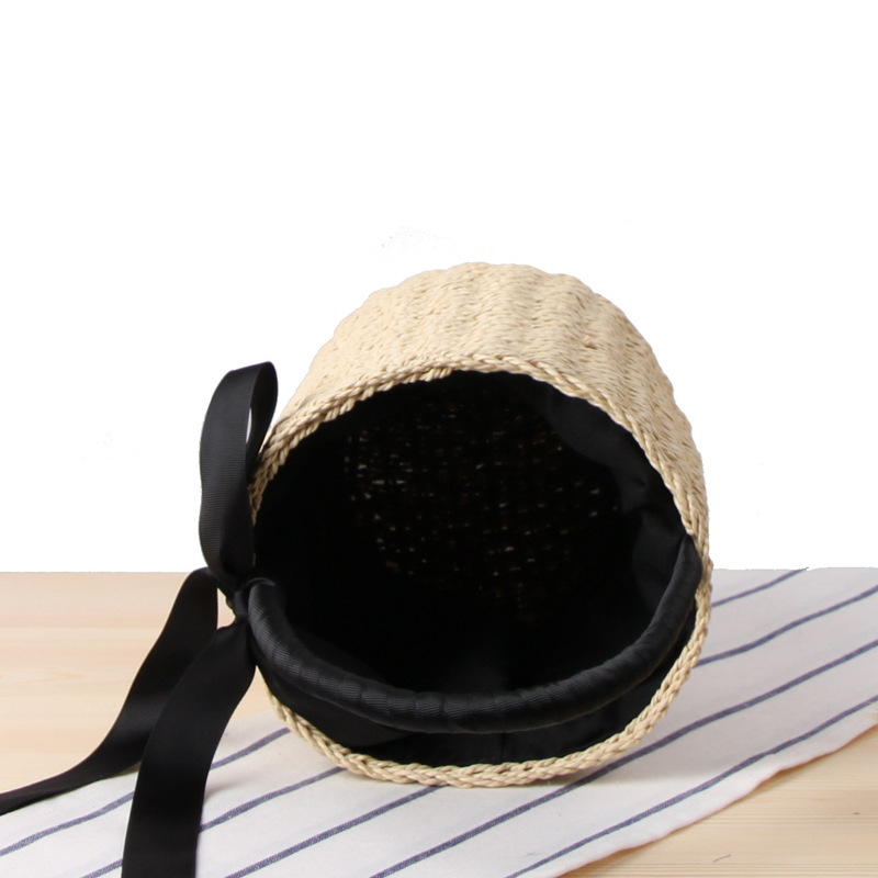 Hand-made Bucket Straw Bag Top - Women'S Raffia Bags 评论和价格