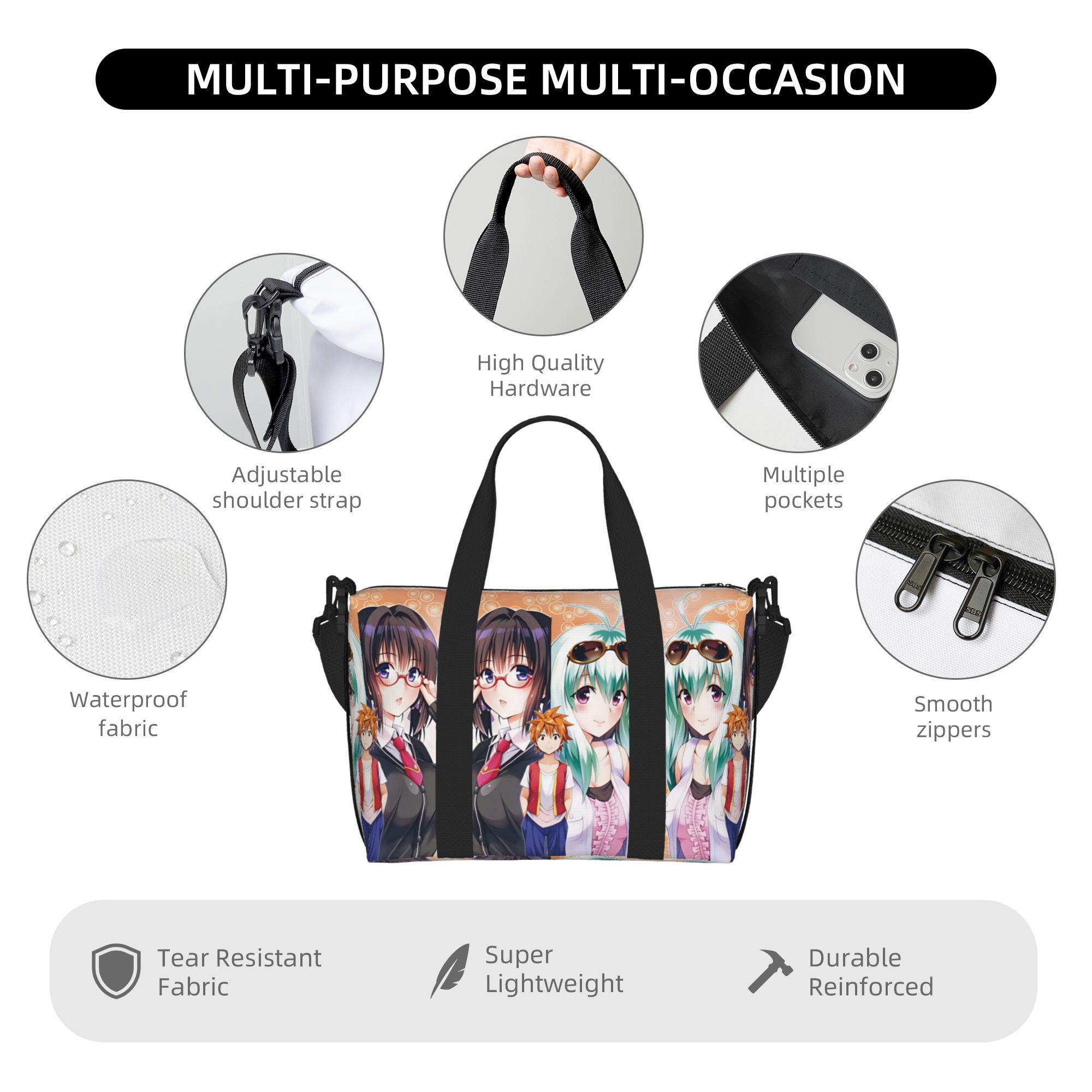 Custom Anime T-To L-Love R-Ru  - Women Bags Ru 评论和价格