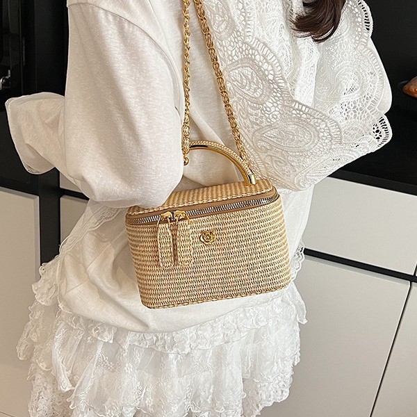 2026 New Woven Pattern Box Bag - Women Bags 2026 Trends 评论和价格