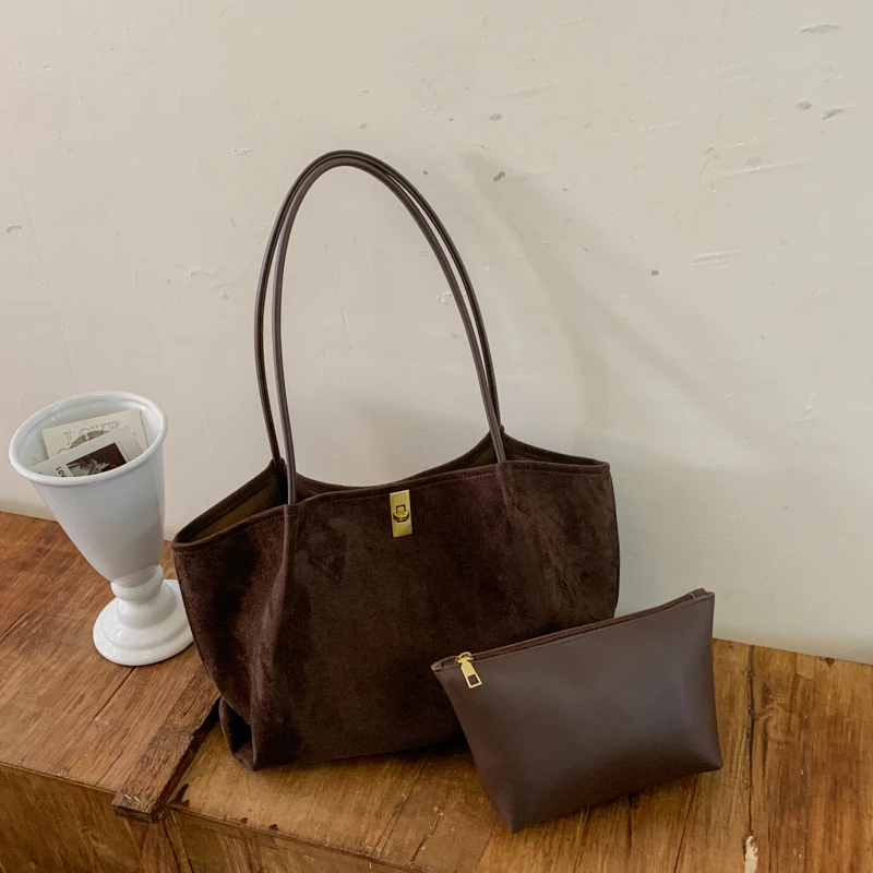 Retro Leopard Print Suede Tote - Women'S Bags Handbags 评论和价格